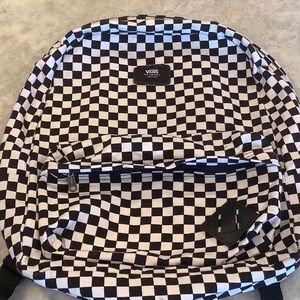 VANS backpack black/white Old Skool checker board